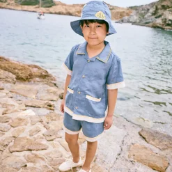 Leon Top in Blueslate by Misha & Puff