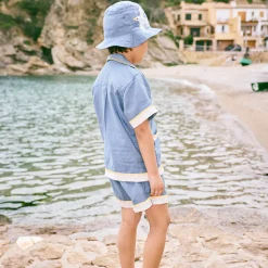 Leon Top in Blueslate by Misha & Puff