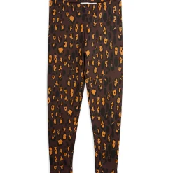 Leopard AOP Brushed Leggings by Mini Rodini