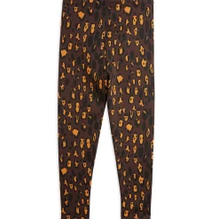 Leopard AOP Brushed Leggings by Mini Rodini