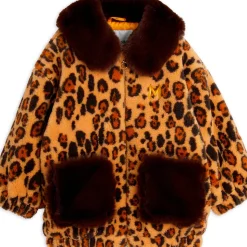 Leopard Faux Fur Jacket by Mini Rodini
