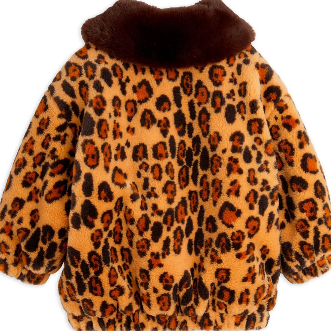 Leopard Faux Fur Jacket by Mini Rodini