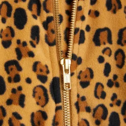 Leopard Fleece Jacket by Mini Rodini
