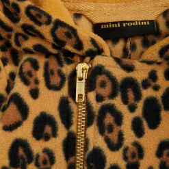 Leopard Fleece Onesie by Mini Rodini