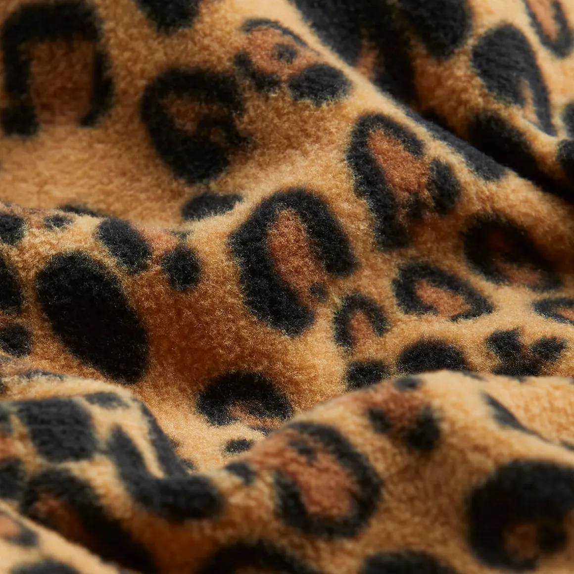 Leopard Fleece Onesie by Mini Rodini