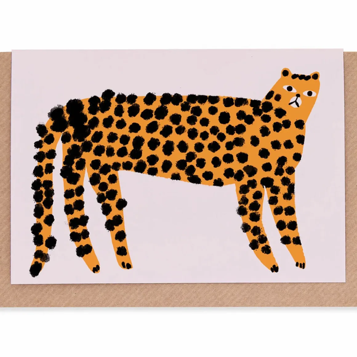 Leopard Greetings Card by Marcello Velho for Evermade