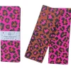 Leopard Luxury Tissue Paper (Pack of 10 Sheets) in Ginger / Fluoro Pink by Petra Boase