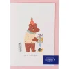 Liberty Bear Birthday Greetings Card in Katie & Millie Liberty Print by The Charming Press