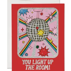 Light Up the Room Friendship Greetings Card by Red Cap Cards