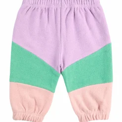 Lila Colour Block Baby Sweatpants by Bobo Choses