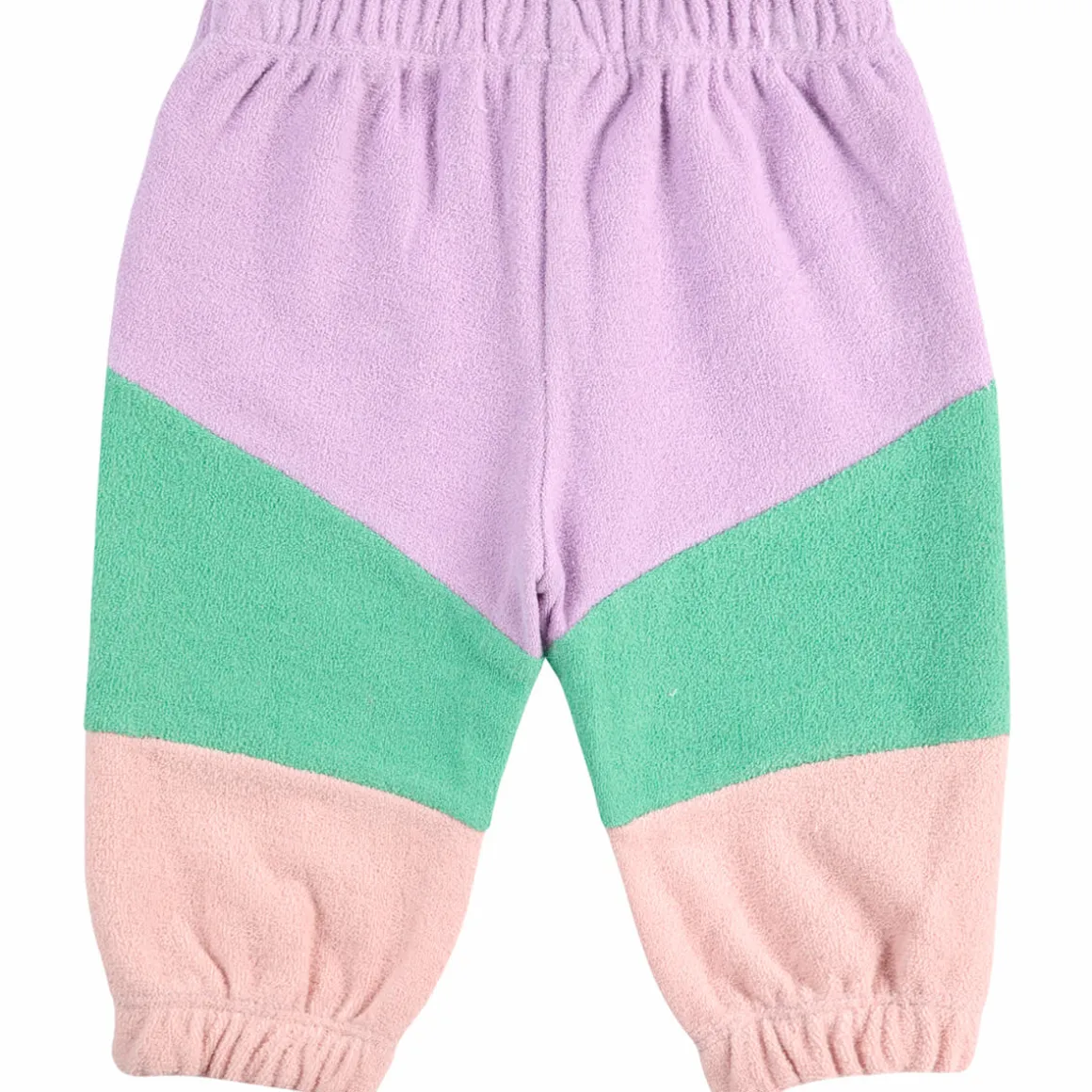 Lila Colour Block Baby Sweatpants by Bobo Choses