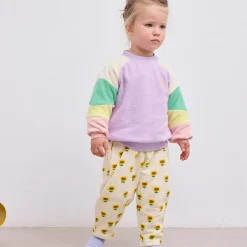 Lila Colour Block Terry Baby Sweatshirt by Bobo Choses