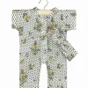 Lili Romper and Headband Set (28cm Doll) in Antoinette Print by Minikane