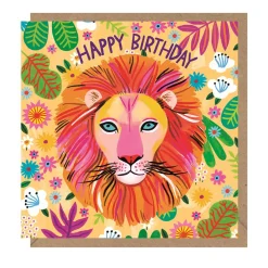 Lion Birthday Greetings Card by Emma Jayne for Earlybird Designs