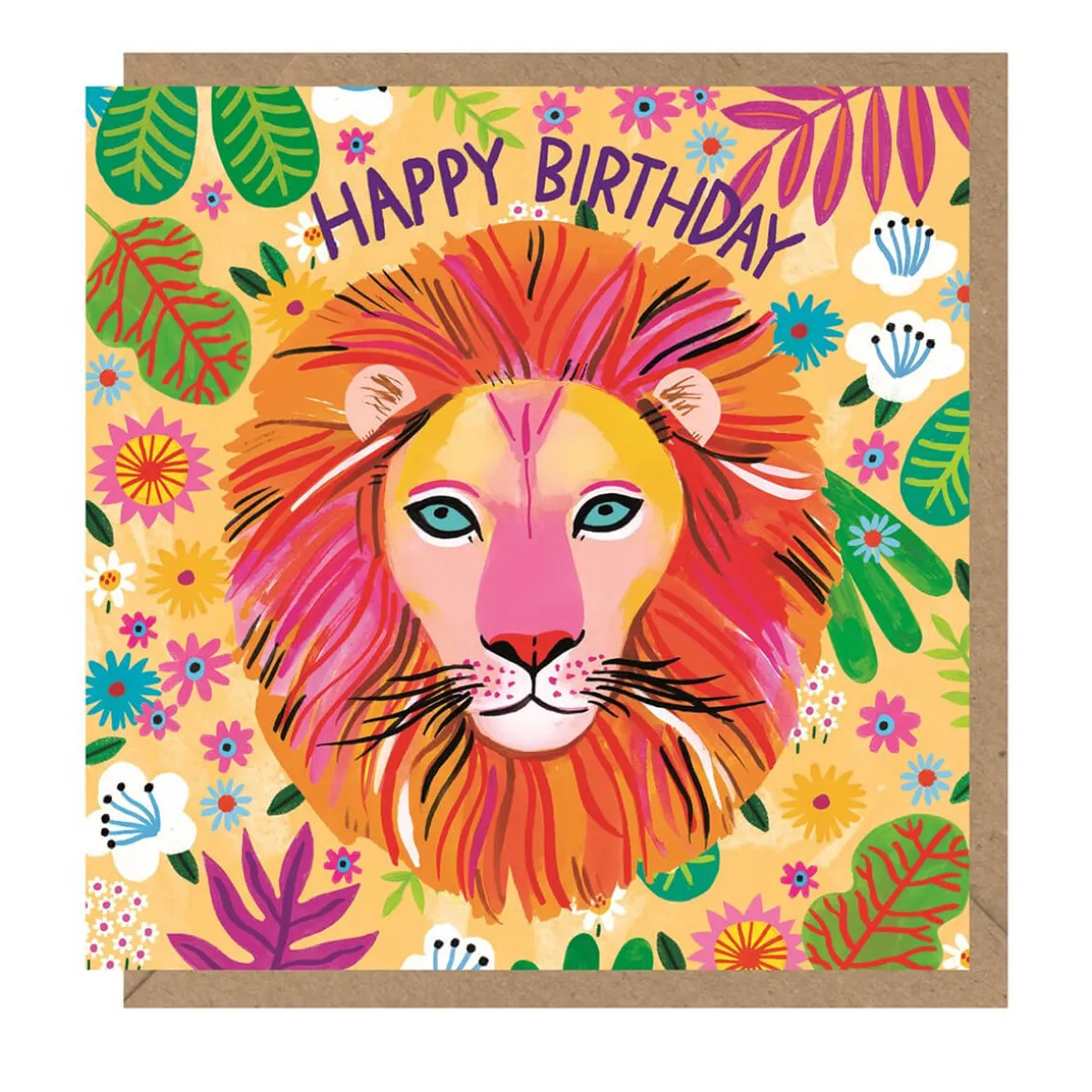 Lion Birthday Greetings Card by Emma Jayne for Earlybird Designs