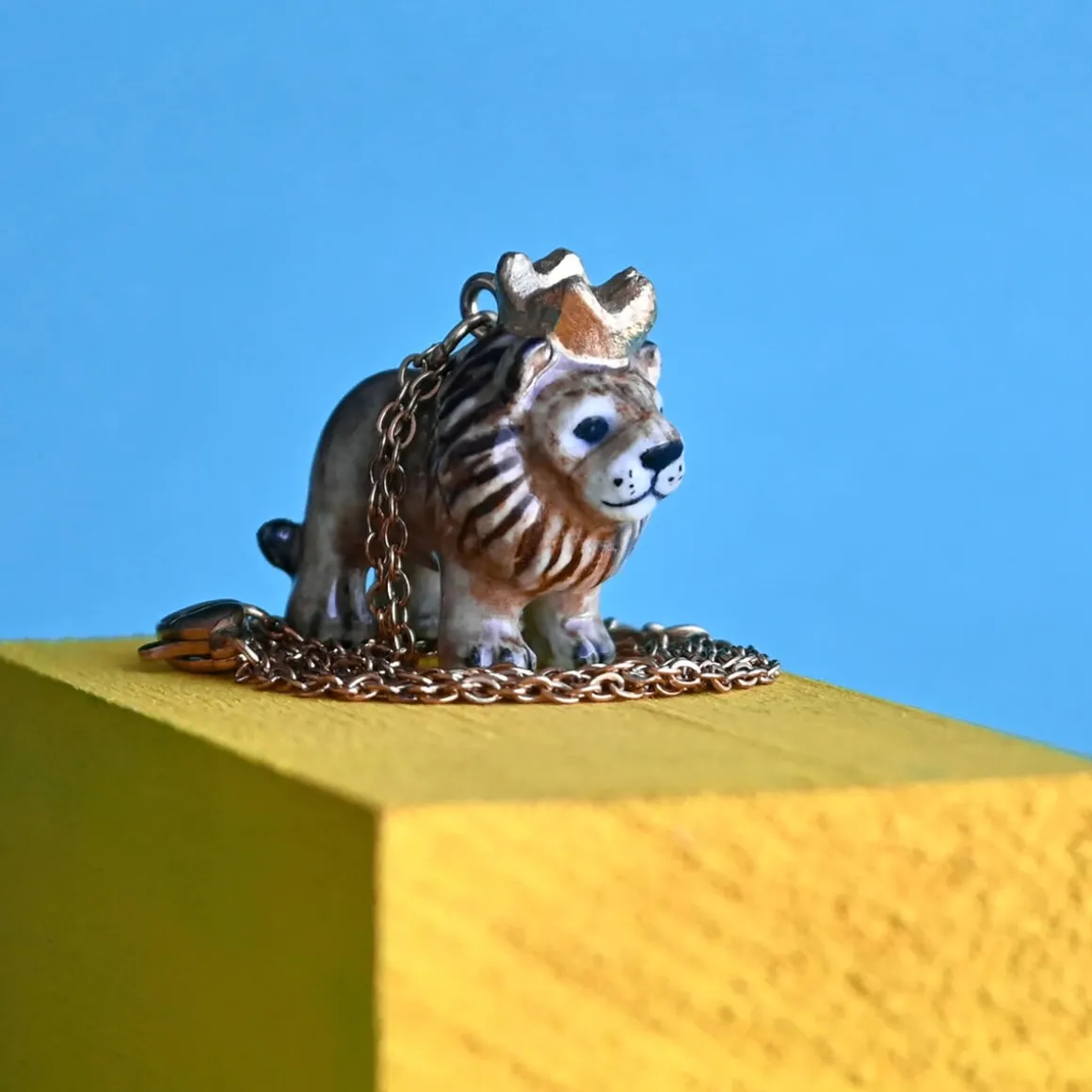 Lion King Ceramic Pendant by Camp Hollow