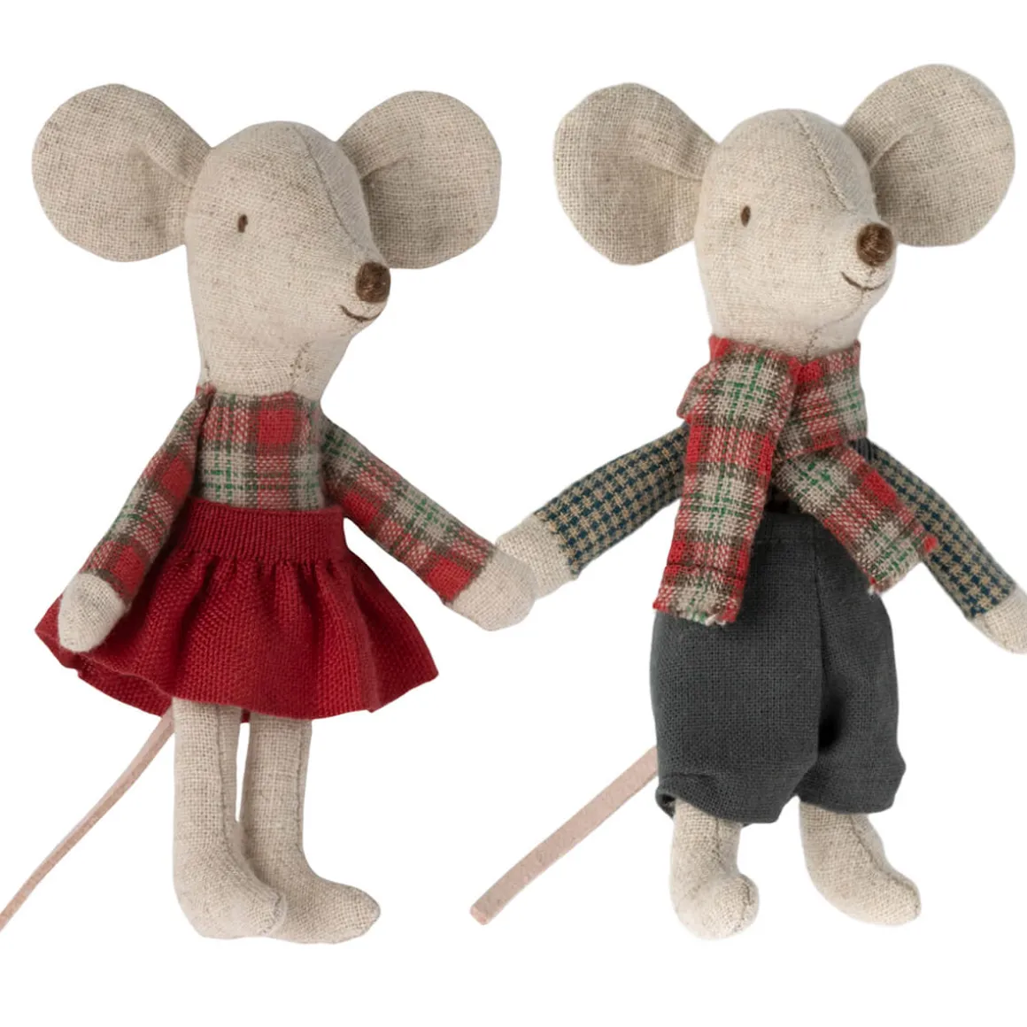 Little Brother and Sister Winter Mice Twins by Maileg