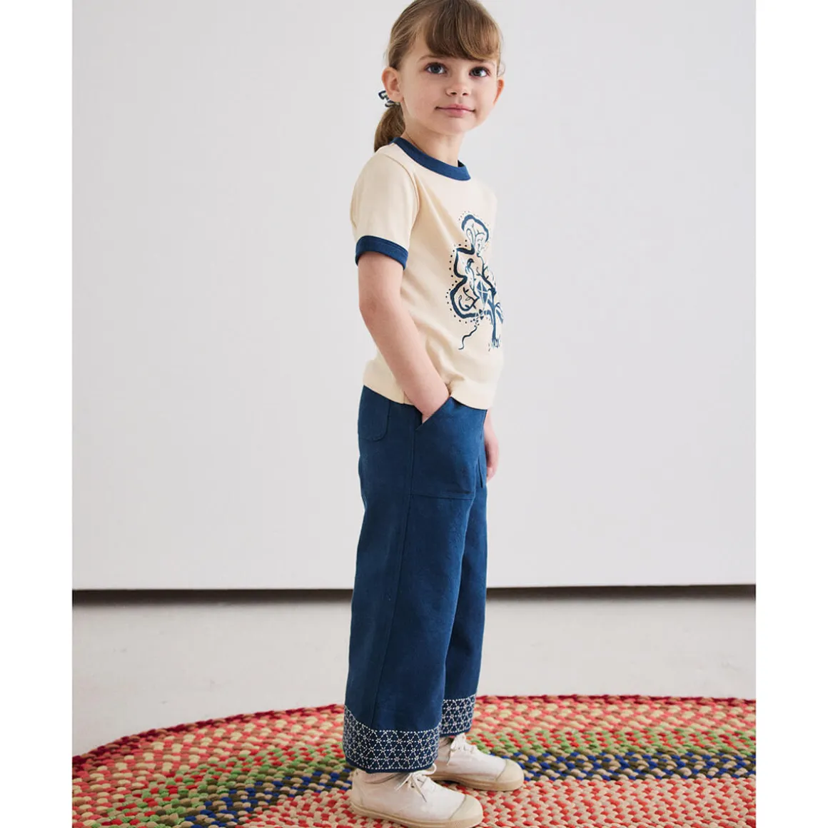 Little Paths Kickstand Pant in Celestial by Misha & Puff