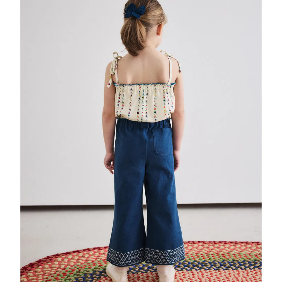 Little Paths Kickstand Pant in Celestial by Misha & Puff