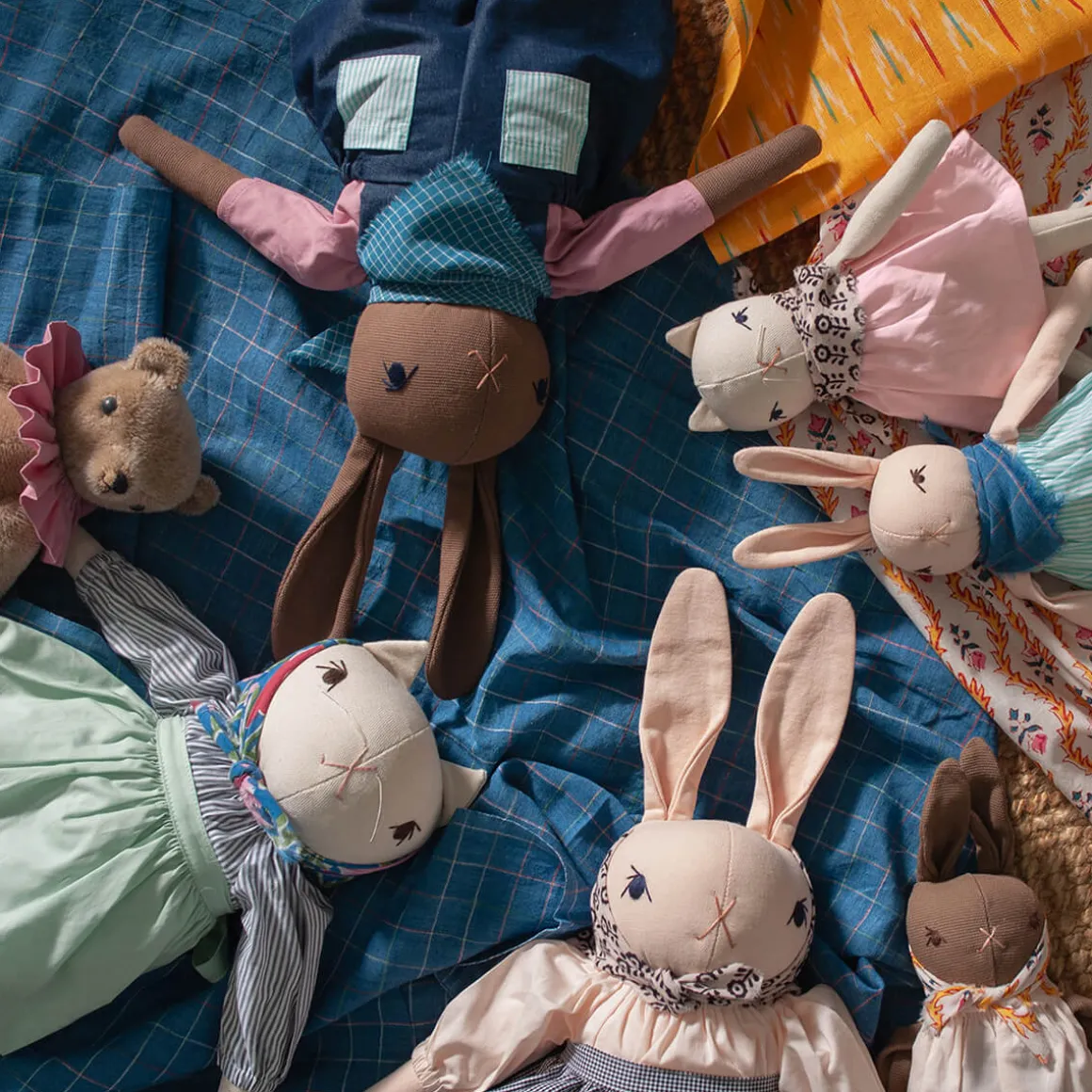 Little Rabbit in Various Colours by Polka Dot Club