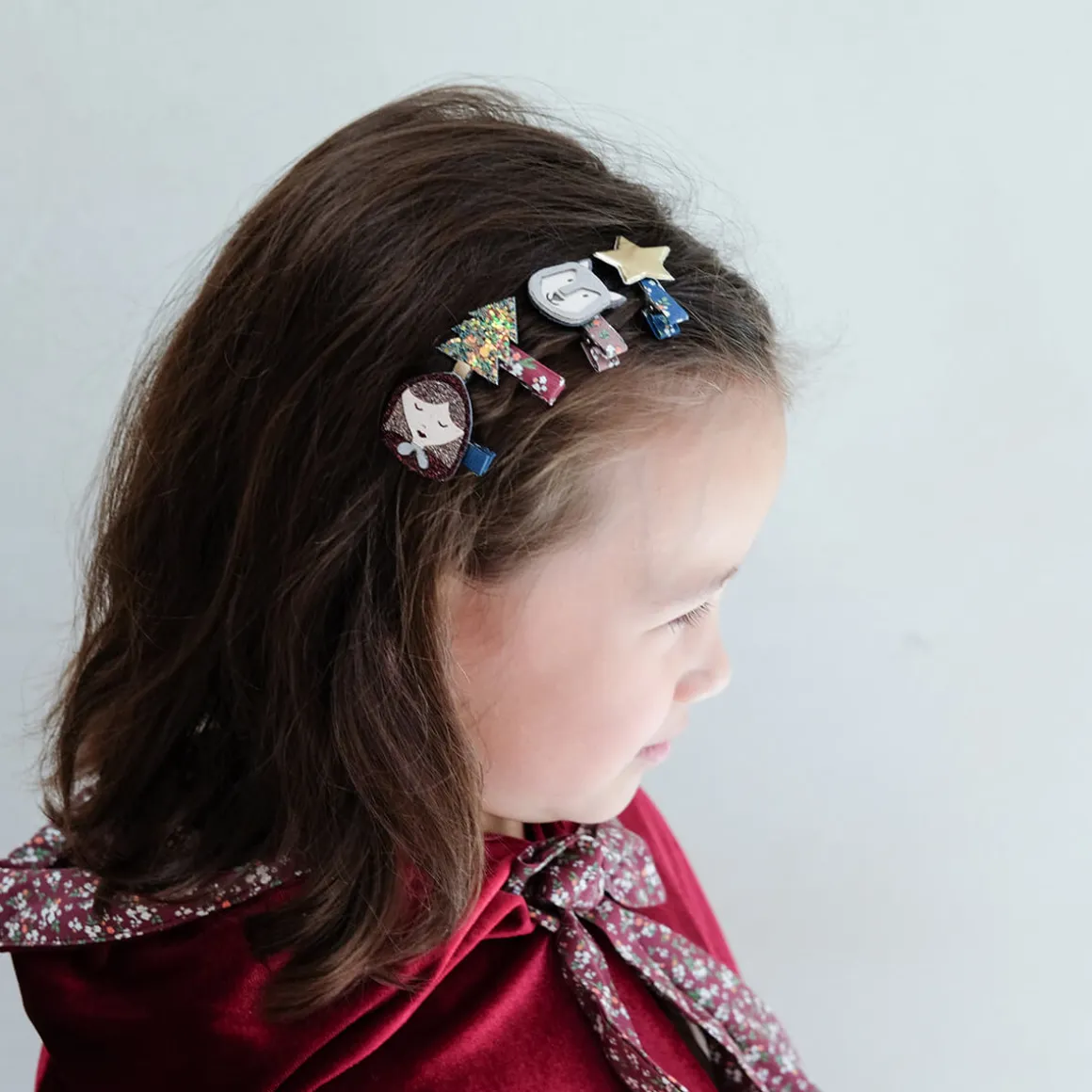 Little Red Riding Hood Mini Hair Clips by Mimi & Lula