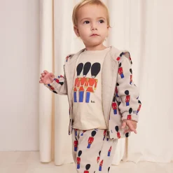 Little Tin Soldier AOP Zipped Baby Sweatshirt by Bobo Choses - Last Ones In Stock - 6-12 Months