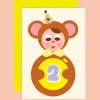 Little Two Greetings Card by The Design Dealership