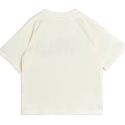 Lizard Print T Shirt in Off White by Mini Rodini