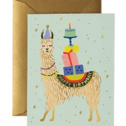 Llama Birthday Greetings Card By Rifle Paper Co.