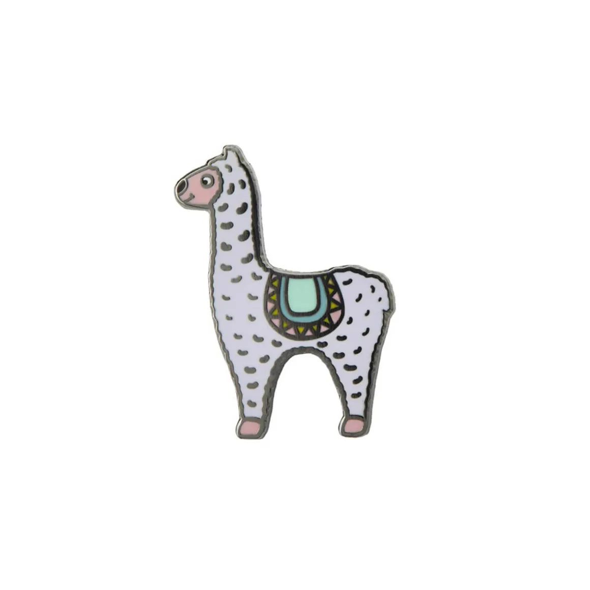 Llama Enamel Pin Badge by The Pop Out Card Company