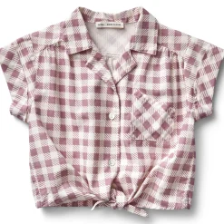 Loli Blouse in Gingham Print / Zinnia by Soor Ploom