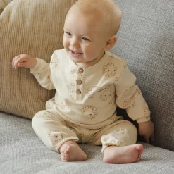 Long Sleeve Pocket Jumpsuit in Lions by Quincy Mae