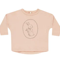 Long Sleeve Tee in Bunny by Quincy Mae