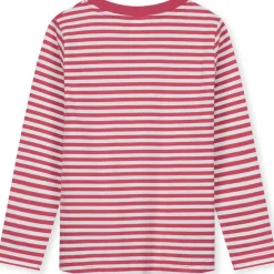 Long Sleeve Tee in Cherry / Off White by Gray Label