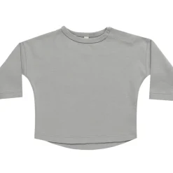 Long Sleeve Tee in Dusty Blue by Quincy Mae