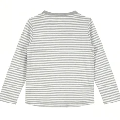 Long Sleeve Tee in Grey / Off White by Gray Label