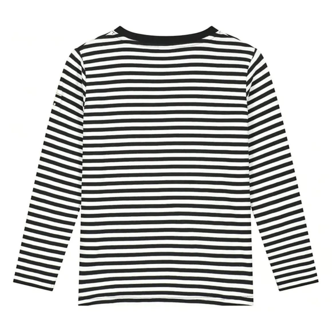 Long Sleeve Tee in Nearly Black / Off White by Gray Label