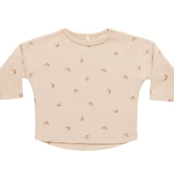 Long Sleeve Tee in Rainbows by Quincy Mae