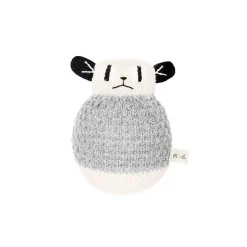 Loris Roly Poly Soft Toy in Grey by Main Sauvage