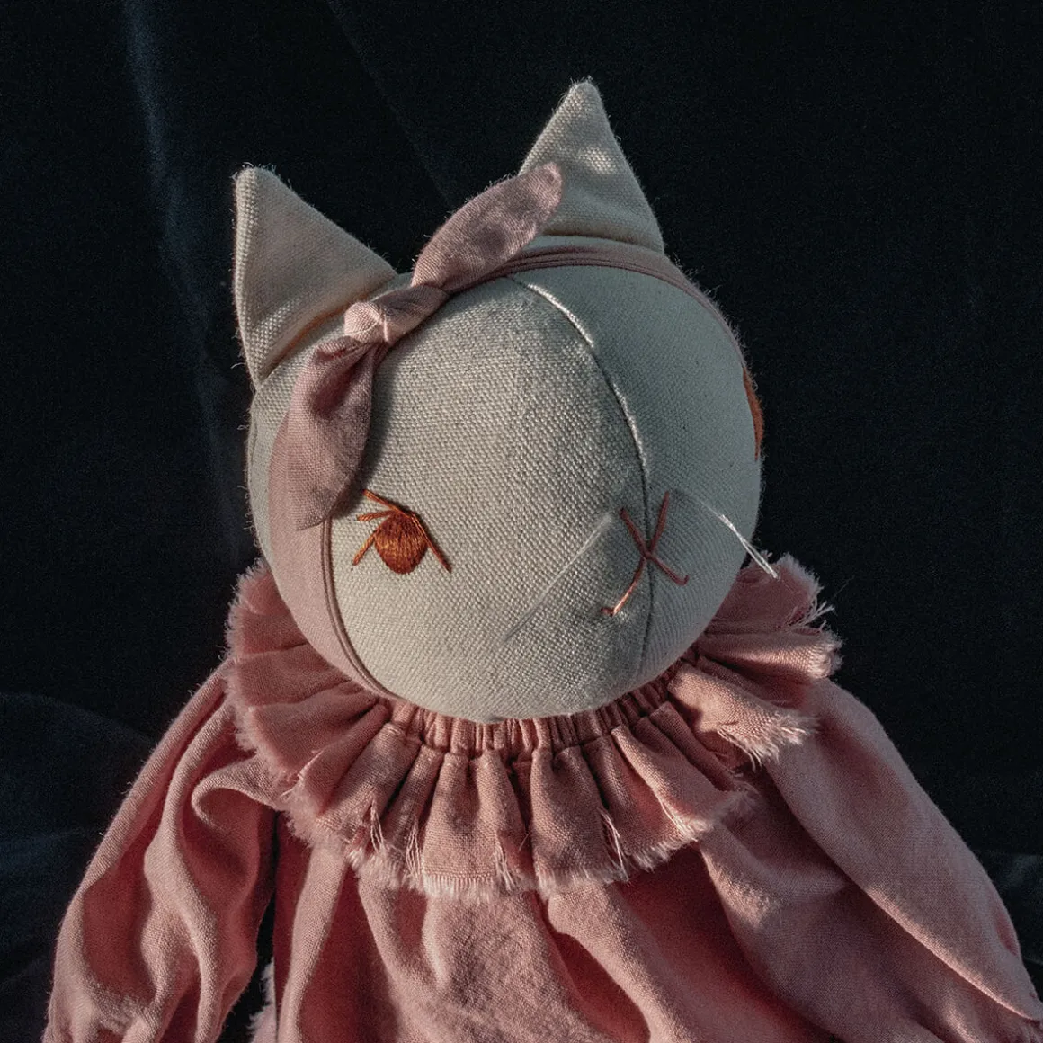 Lottie Large Cat in Cream by Polka Dot Club