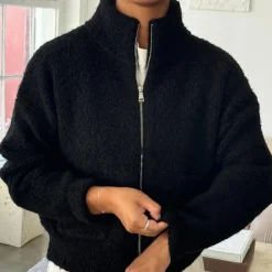 Louie Jacket in Black by Le Bon Shoppe