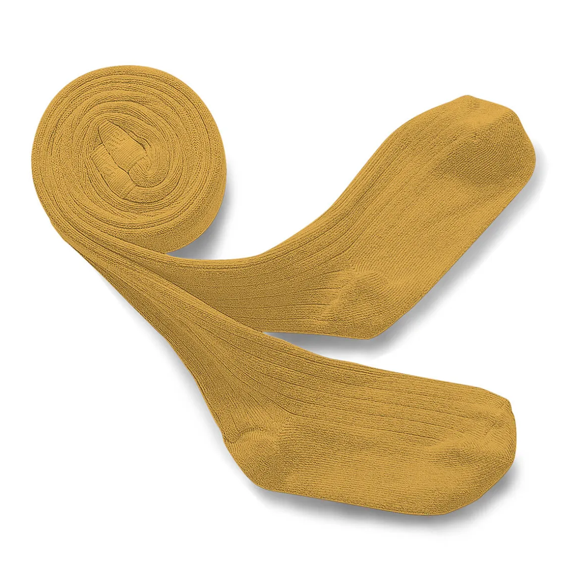 Louise Ribbed Tights in Camomille by Collegien