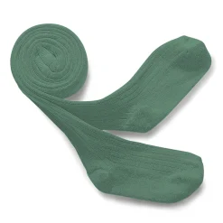 Louise Ribbed Tights in Celadon by Collegien