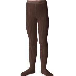 Louise Ribbed Tights in Chocolat Au Lait by Collegien