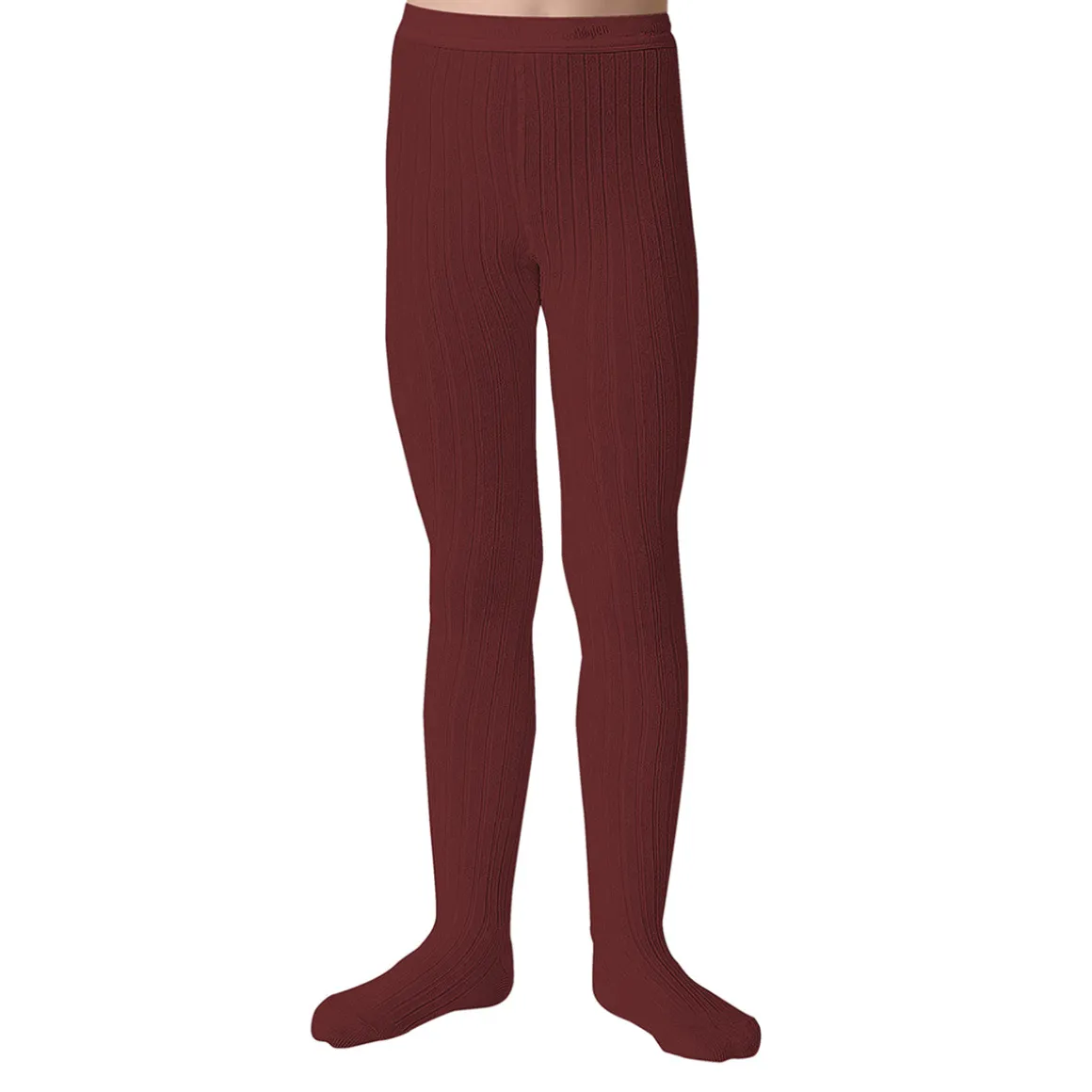 Louise Ribbed Tights in Châtaigne by Collegien