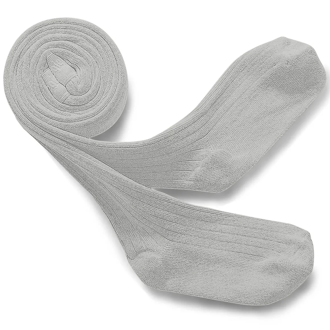 Louise Ribbed Tights in Gris Perle by Collegien