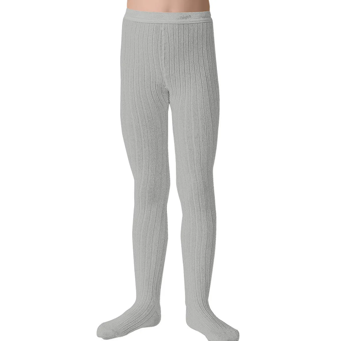 Louise Ribbed Tights in Gris Perle by Collegien