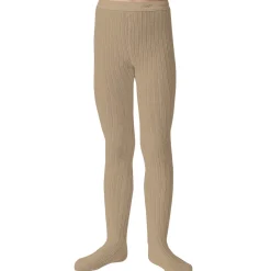 Louise Ribbed Tights in Petite Taupe by Collegien