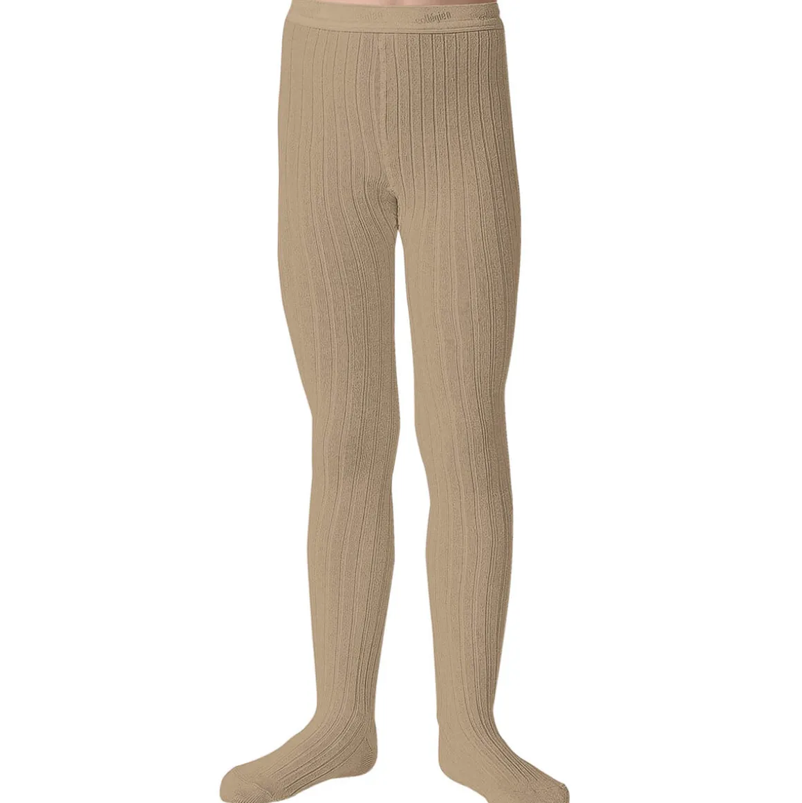 Louise Ribbed Tights in Petite Taupe by Collegien