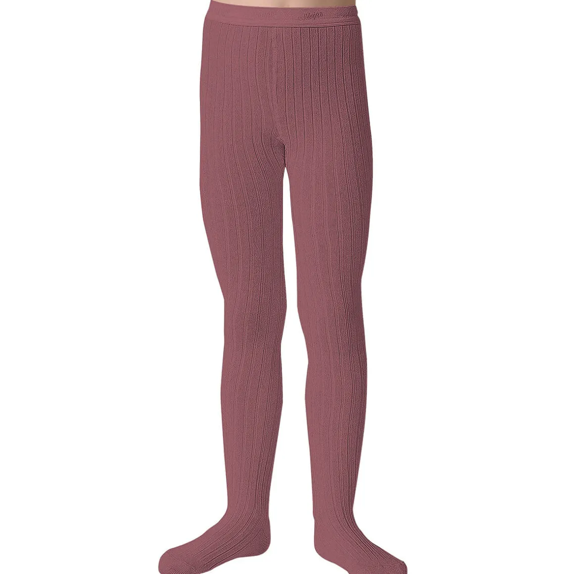 Louise Ribbed Tights in Raisin Rose by Collegien